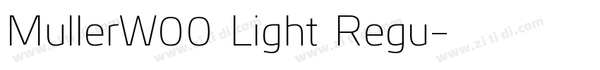 MullerW00 Light Regu字体转换